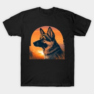 German Shepherd Sunset T-Shirt